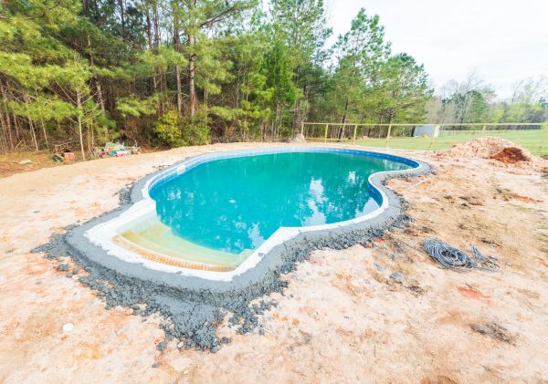Pool Landscape Leveling in Moorhead