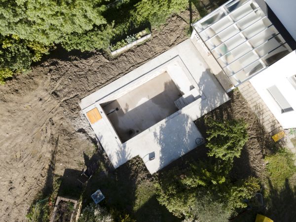 Pool Area Grading in Moorhead