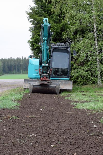 Backhoe Grading in Moorhead
