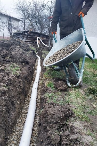 Drain Trenching in Moorhead